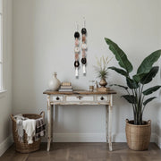 White, Black & Blush – Moody Blush Agate Garland Wall Hanging