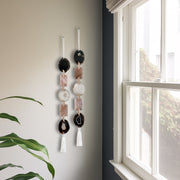 White, Black & Blush – Moody Blush Agate Garland Wall Hanging