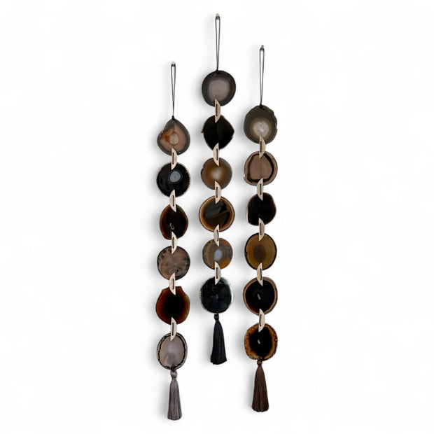 Moody Ember Agate Wall Hanging