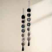 Esme Black, Taupe & Charcoal Agate Wall Hanging – Handcrafted Boho Garland (Multiple Sizes)