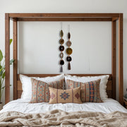 Fall Boho Set No. 2 – Moody Agate Wall Hanging Pair with Gray & Brown Tassels