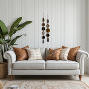 Fall Boho Set No. 2 – Moody Agate Wall Hanging Pair with Gray & Brown Tassels