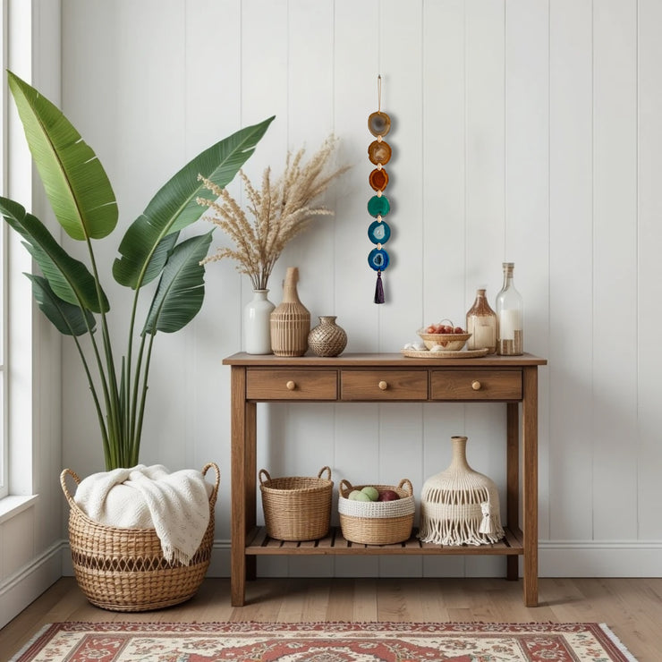 Rainbow Agate Wall Hanging