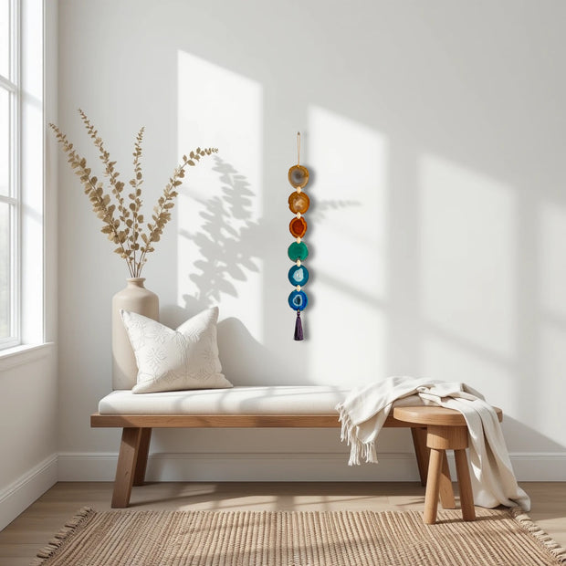 Rainbow Agate Wall Hanging