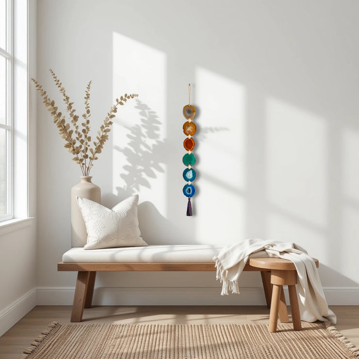 Rainbow Agate Wall Hanging