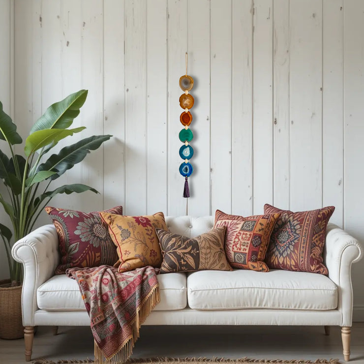 Rainbow Agate Wall Hanging