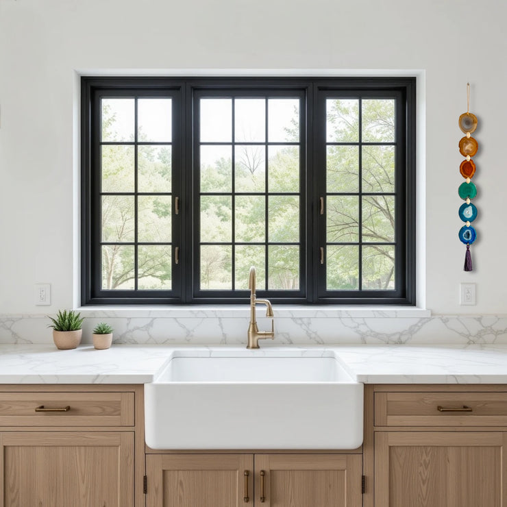 Rainbow Agate Wall Hanging