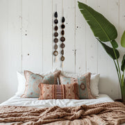 Esme Black, Taupe & Charcoal Agate Wall Hanging – Handcrafted Boho Garland (Multiple Sizes)