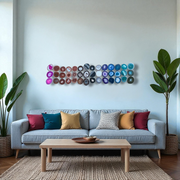 Rainbow Ombre Agate Wall Art Set - 42 Piece | DIY Installation