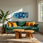 Ocean Current Agate Wall Art Set – 23 Piece | DIY Installation