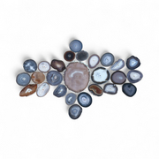 Umber Sol Agate Wall Art Set – 26 Piece | DIY Installation