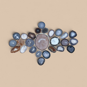 Umber Sol Agate Wall Art Set – 26 Piece | DIY Installation