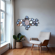 Umber Sol Agate Wall Art Set – 26 Piece | DIY Installation