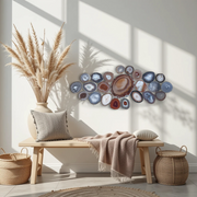 Sunset Sol Agate Wall Art Set – 23 Piece | DIY Installation