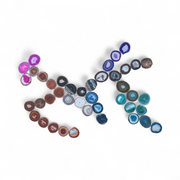 Rainbow Ombre Agate Wall Art Set - 42 Piece | DIY Installation