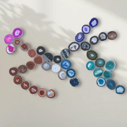 Rainbow Ombre Agate Wall Art Set - 42 Piece | DIY Installation