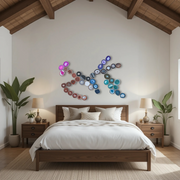 Rainbow Ombre Agate Wall Art Set - 42 Piece | DIY Installation