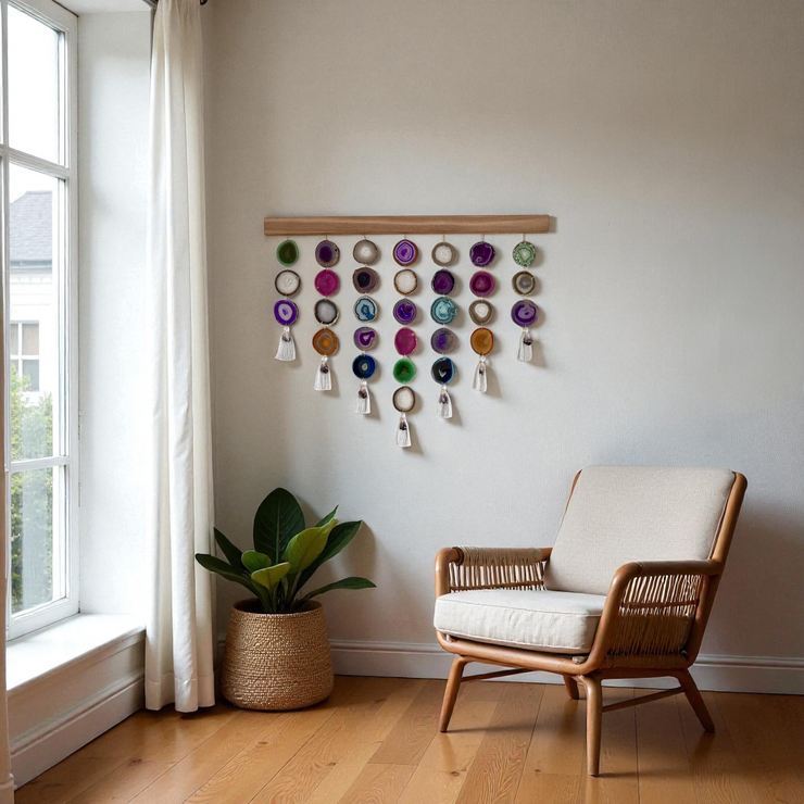 Jewel Aura Uma Agate Wall Hanging (36 Inch)