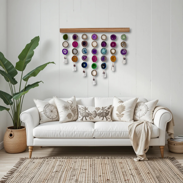 Jewel Aura Uma Agate Wall Hanging (36 Inch)