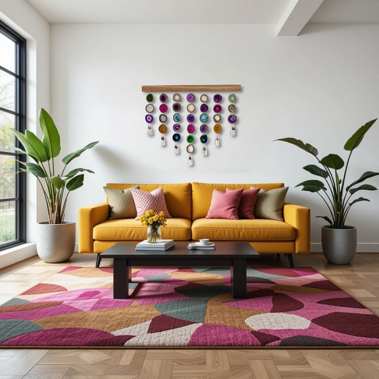 Jewel Aura Uma Agate Wall Hanging (36 Inch)