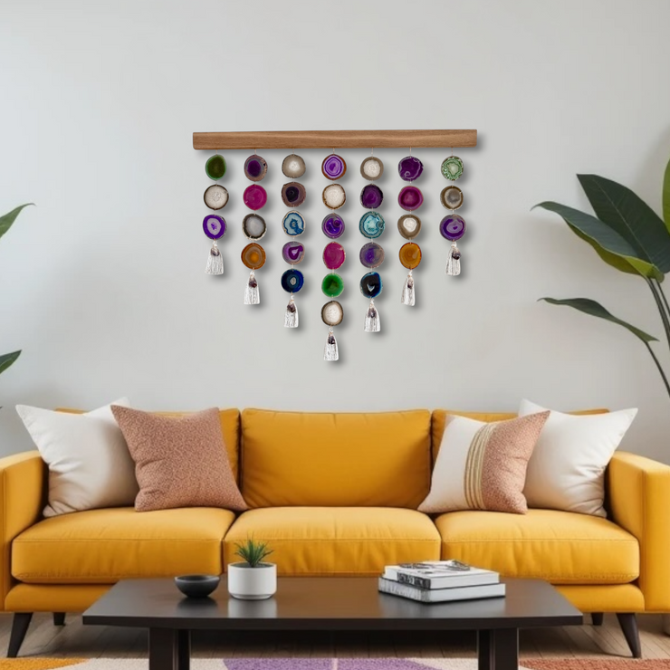 Jewel Aura Uma Agate Wall Hanging (36 Inch)