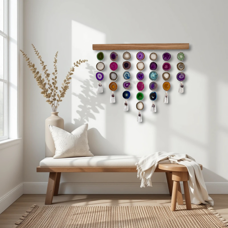 Jewel Aura Uma Agate Wall Hanging (36 Inch)
