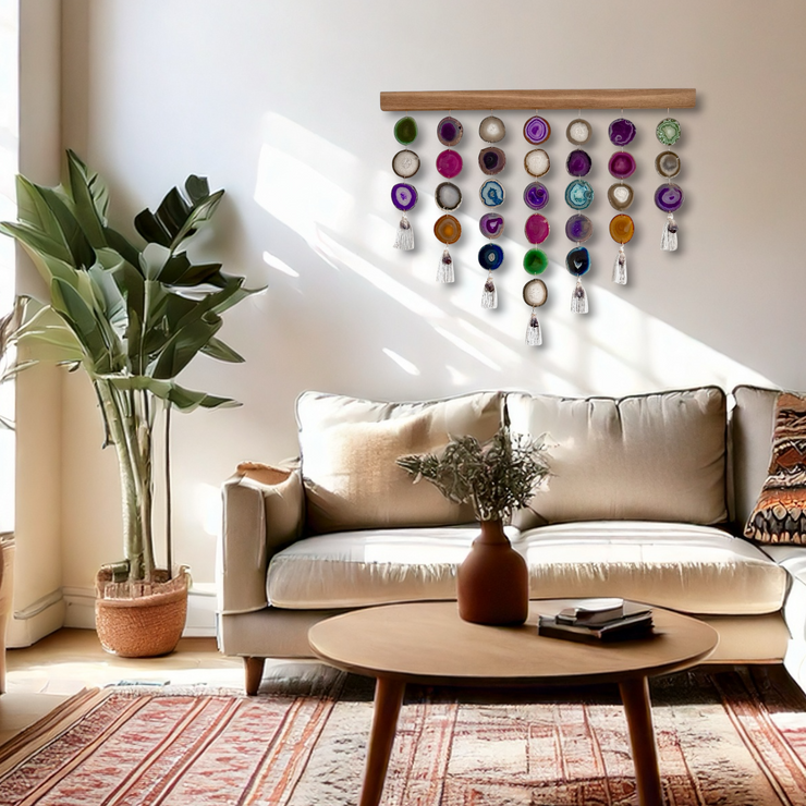 Jewel Aura Uma Agate Wall Hanging (36 Inch)