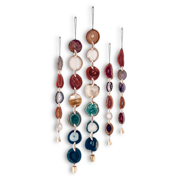 Natural Boho Agate Wall Hanging