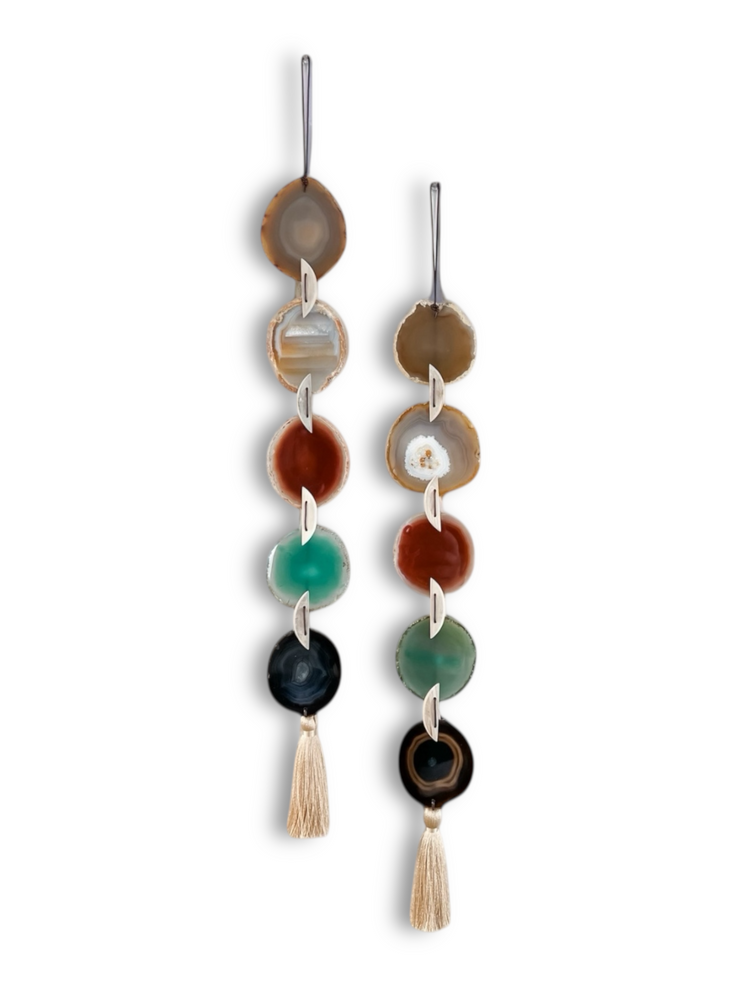 Southwest Boho Agate Wall Hanging