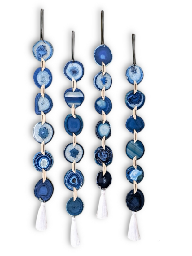 Ocean Glam Agate Wall Hanging