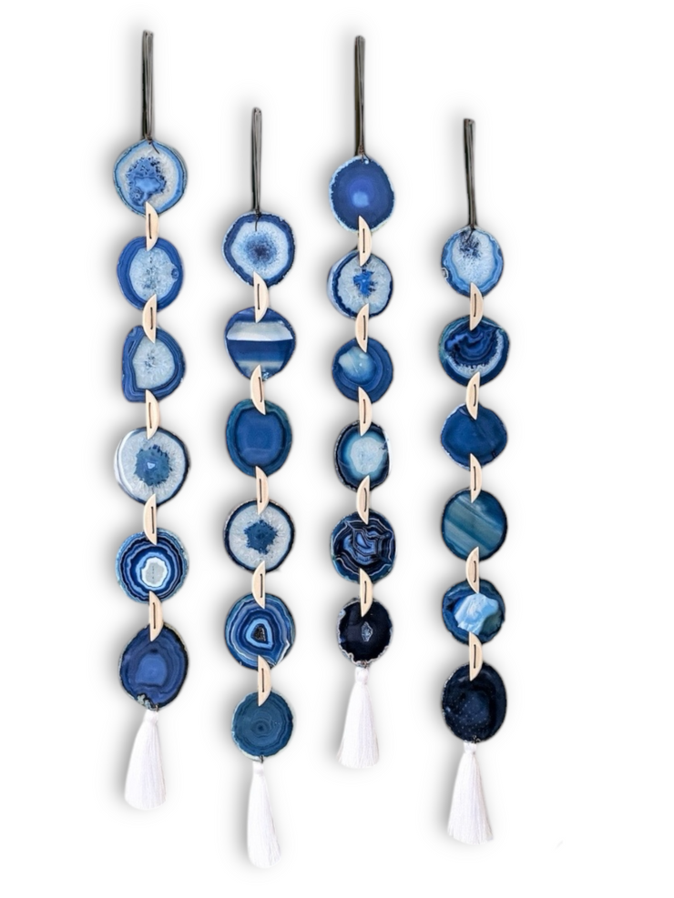 Ocean Glam Agate Wall Hanging