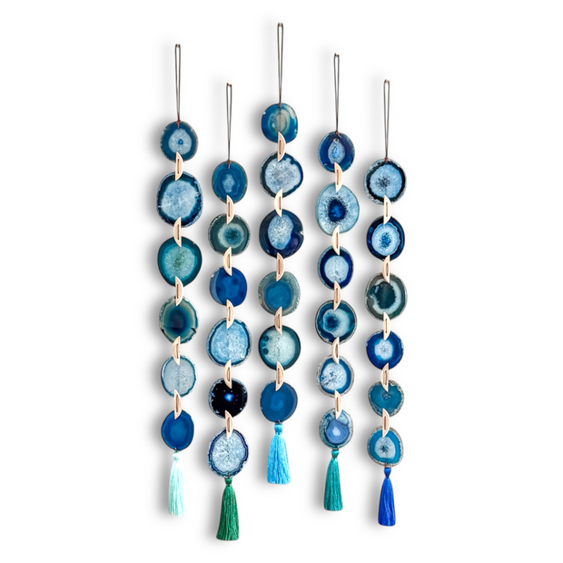 Ocean Glam Agate Wall Hanging