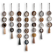 Set of 7 Umber Agate Wall Hangings