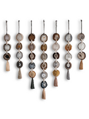 Set of 7 Umber Agate Wall Hangings