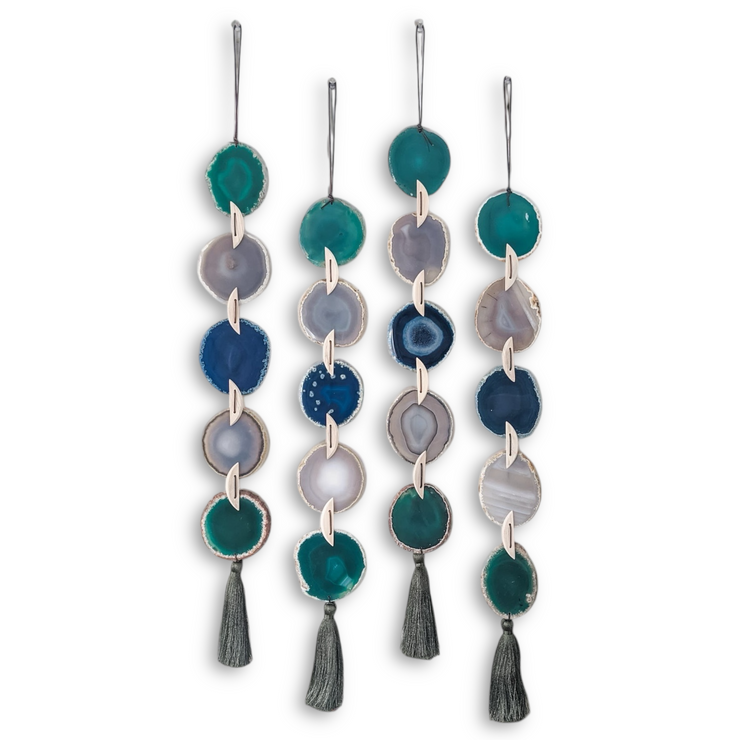 Coastal Glam Agate Wall Hanging