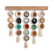 Southwest Boho Uma Agate Wall Hanging (24 Inch)