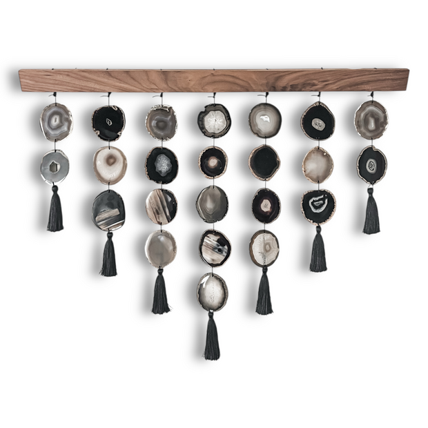 Midnight Uma Agate Wall Hanging (36 Inch)