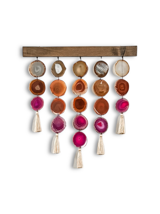 Sunset Uma Agate Wall Hanging (24 & 36 Inch)