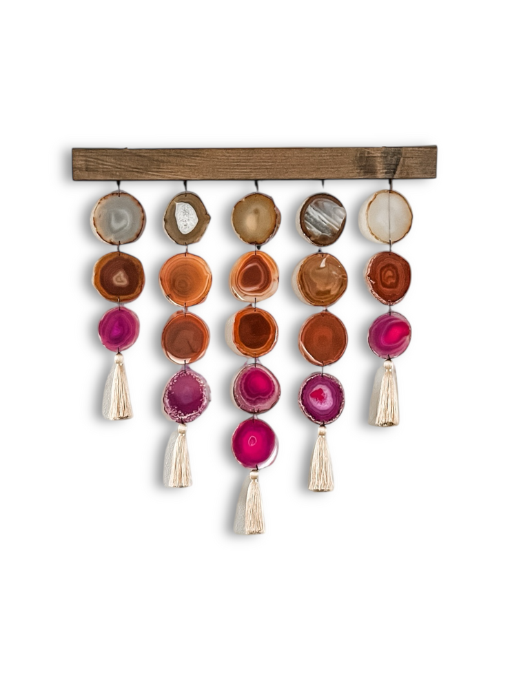 Sunset Uma Agate Wall Hanging (24 & 36 Inch)