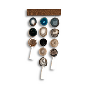 Dark Umber Uma Agate Wall Hanging (12 Inch)