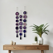 Set of 3 Amethyst Agate Garlands