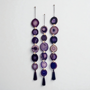 Set of 3 Amethyst Agate Garlands