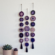 Set of 3 Amethyst Agate Garlands