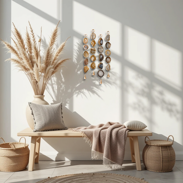 Set of 4 Mini Indian Agate Garlands