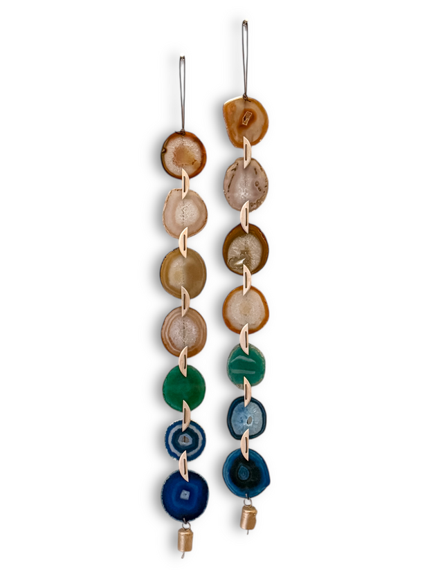 Natural Agate x Bell Garland Wall Hanging