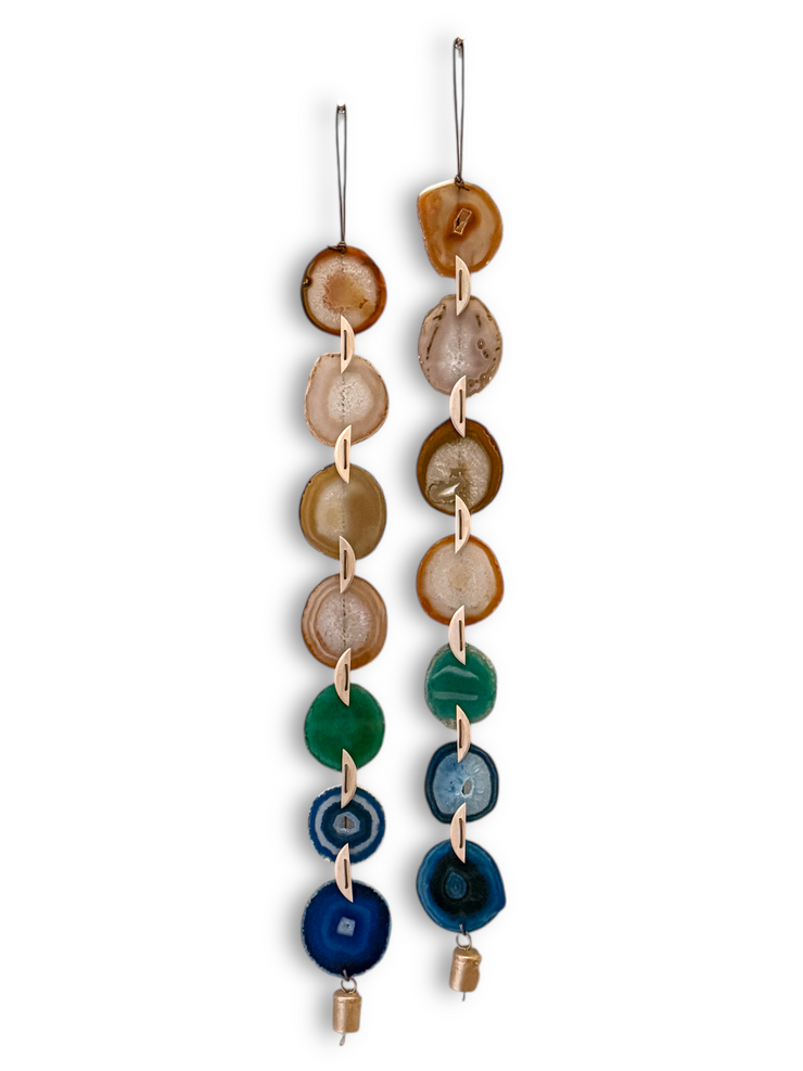 Natural Agate x Bell Garland Wall Hanging