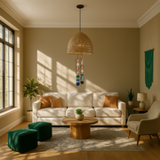 Natural Agate x Bell Garland Wall Hanging