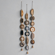 Set of 3 Umber Bell Agate Garlands