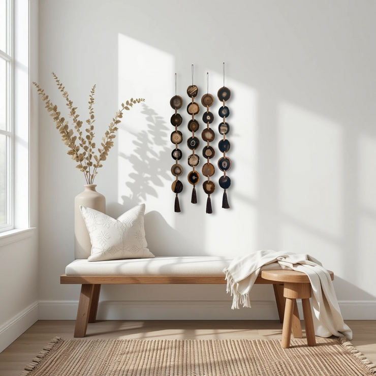 Moody Walnut Agate Garland (Choose the One You Love)