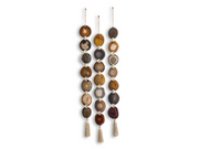 Set of 3 Umber Moon Agate Garlands